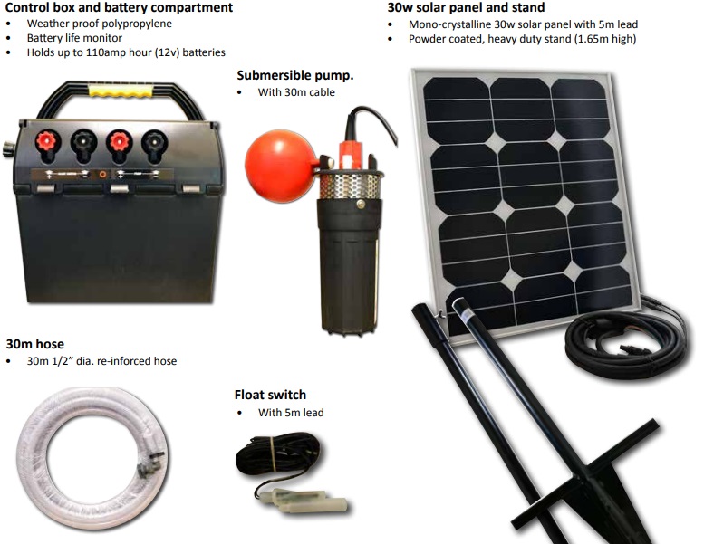 Solar Powered Livestock Water Pump